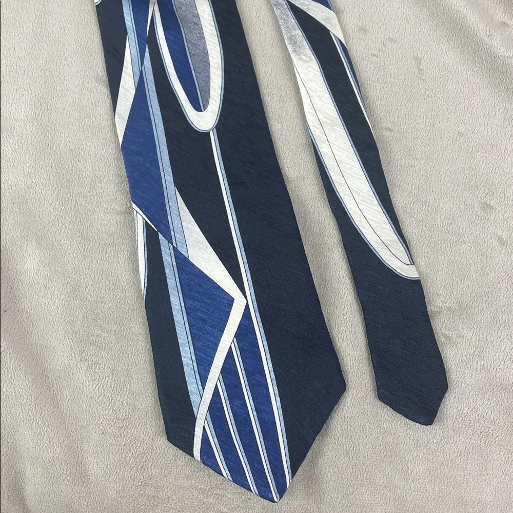 Vintage Mark Mathieu Collection Midcentury Modern Silk Tie Extra Long